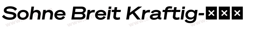 Sohne Breit Kraftig字体转换